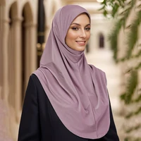 Maillot islamique musulman Modal Hijab écharpe instantanée Hijabs foulards pour femmes longues foulards tête enveloppement châle Bonnet Hijabe Femme 5