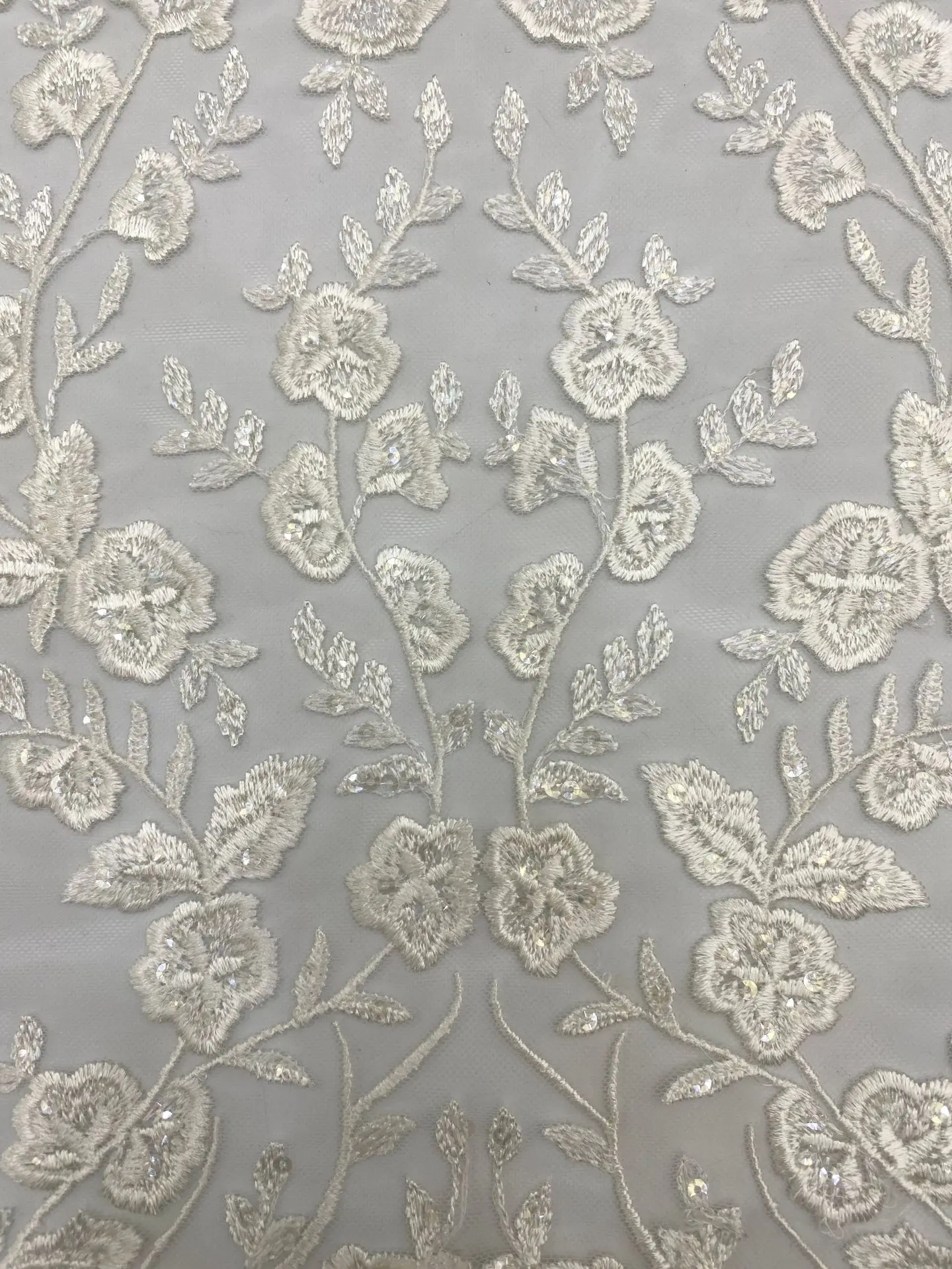 Embroidered Flower Tulle Mesh Fabric Bride Wedding Gown Lace Fabric Apparel sewing fabric, view 5