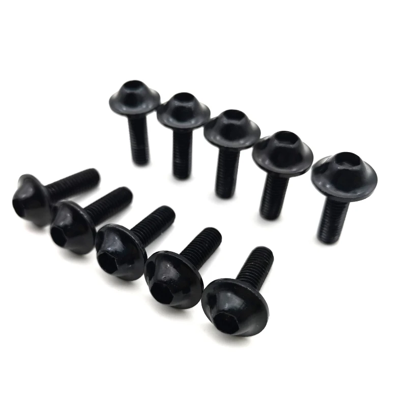 Set Viti Carrozzeria Moto - Bulloni M5 X 16mm In Alluminio Anodizzato Blu E Rosso, Per Carenatura E Terminali - Foto 7