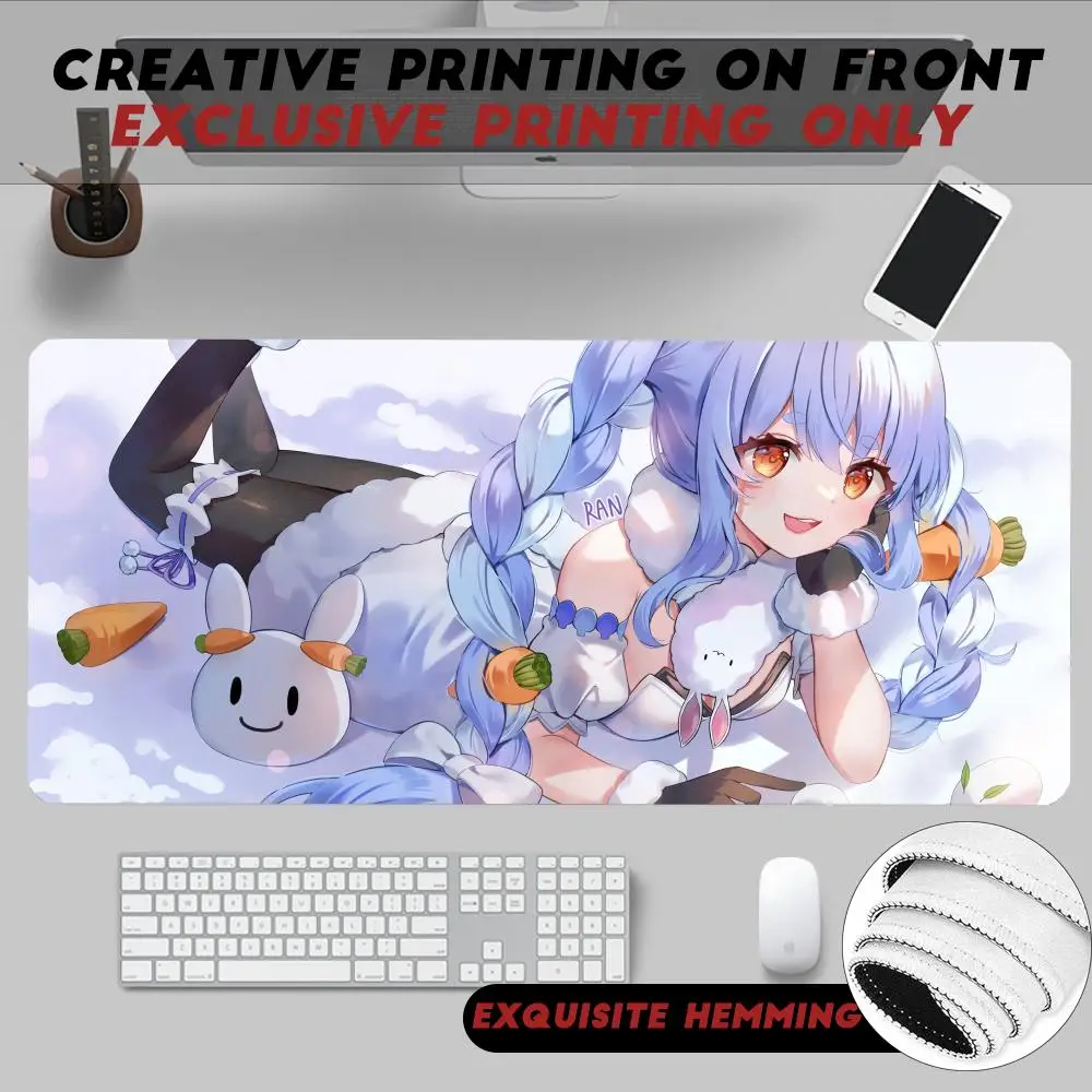 

Mouse Pad Non-Slip Rubber Edge locking mousepads Game play mats Virtual game artist Usada Pekora for notebook PC computer