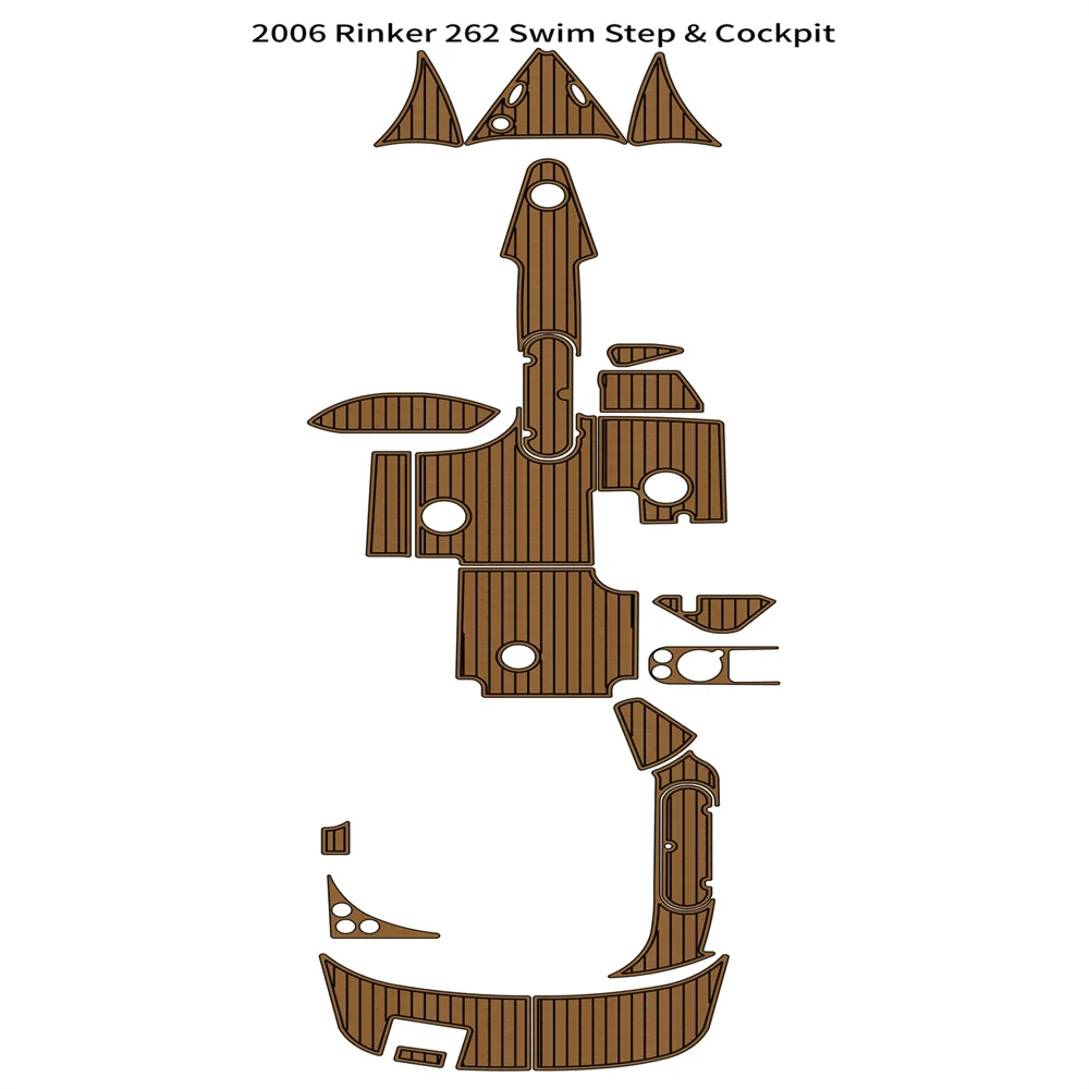 

2006 Rinker 262 подъемная платформа для плавания, кабина, лодка EVA, искусственная пена, тиковый пол