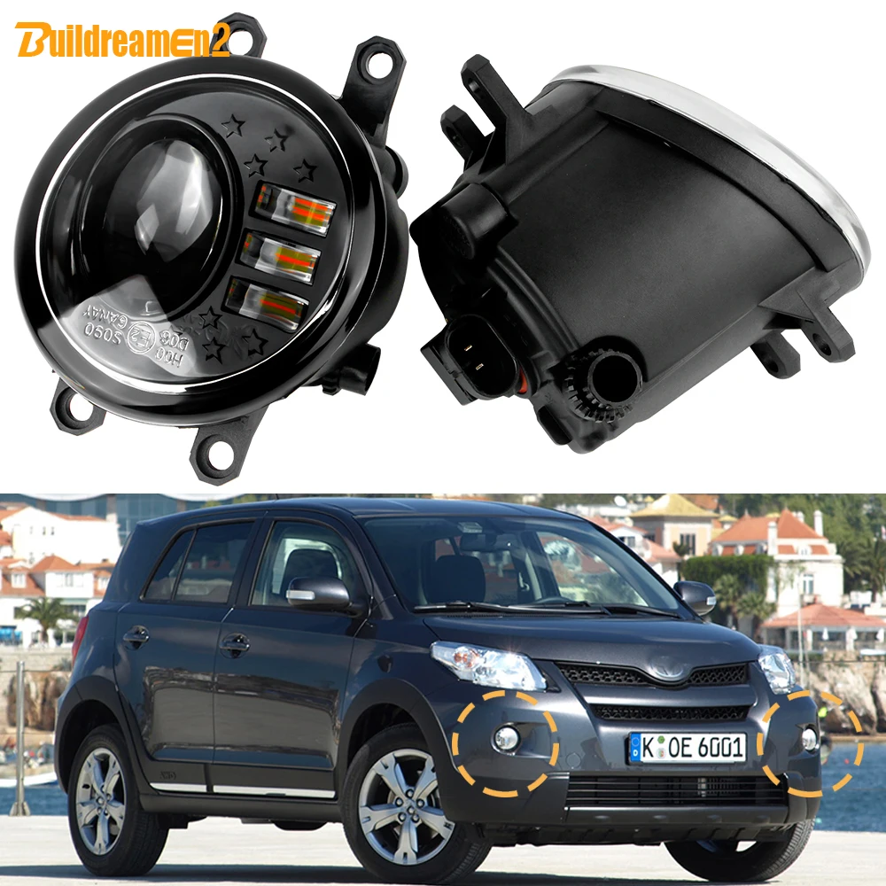 2X30W H11 Upgrade Car Glass Lens Led Fendinebbia Drl Assembly 6000Lm Per Toyota Urban Cruiser (_ P1 _) 2007-2016
