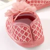 2023 Brand New Newborn Infant Baby Girl Summer Kids Shoes Soft Sole Crib Prewalker Toddler Anti-Slip Solid Floral First Walkers 6