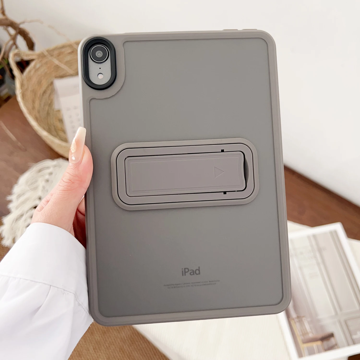 Matte Finish Tablet Stand Case with Kickstand and Hard Holder Cover