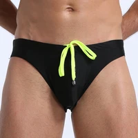 New Mens Board Shorts Swimsuit Briefs Male Sexy Swimming Bikini Shorts Men Surf Board Beach Surfing Swim Trunks 2