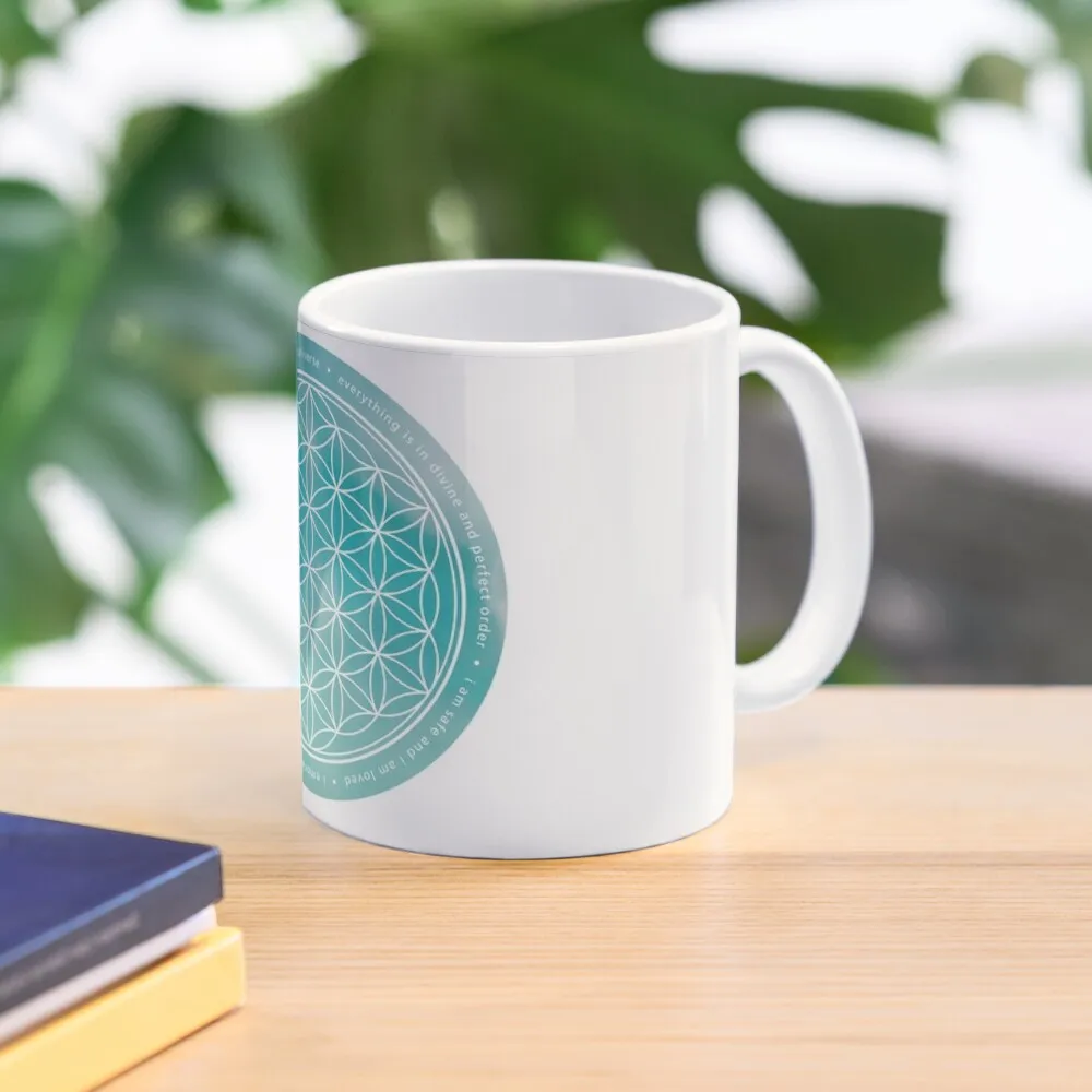 

Flower of life - larimar Coffee Mug Anime Cups Customizable Cups Mug