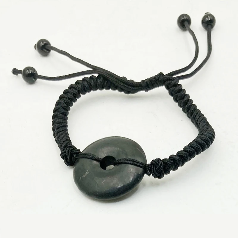 CAMAZ Shungite Peace Buckle Men's and Women's Peace Bracelet For Healing Energy