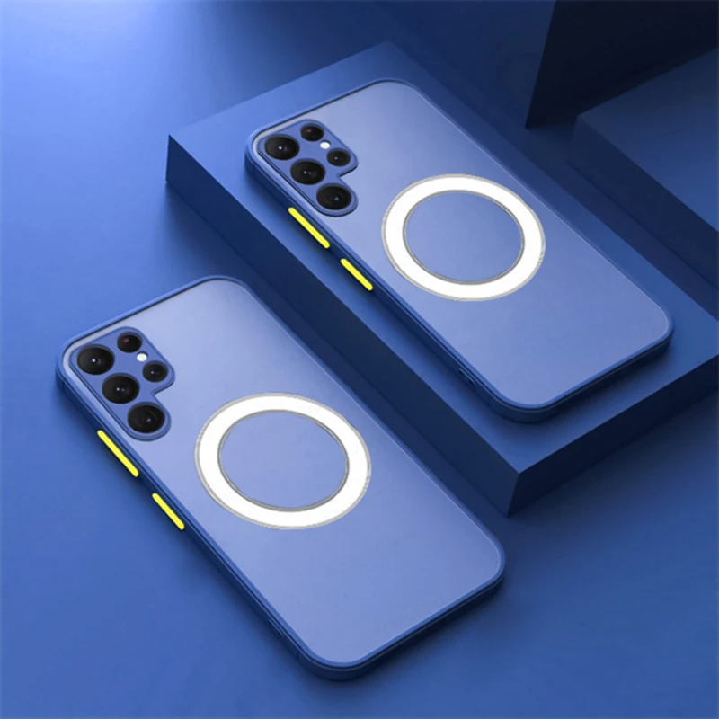 Wireless Charging Magnetic Case with Magsafe for Galaxy and Note Series - Soft, Durable Skin Cover