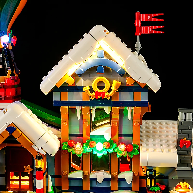 DIY LED Light Kit For LEGO 10339 Santa's Post Office   (Only LED Light,Without Blocks Model) 5