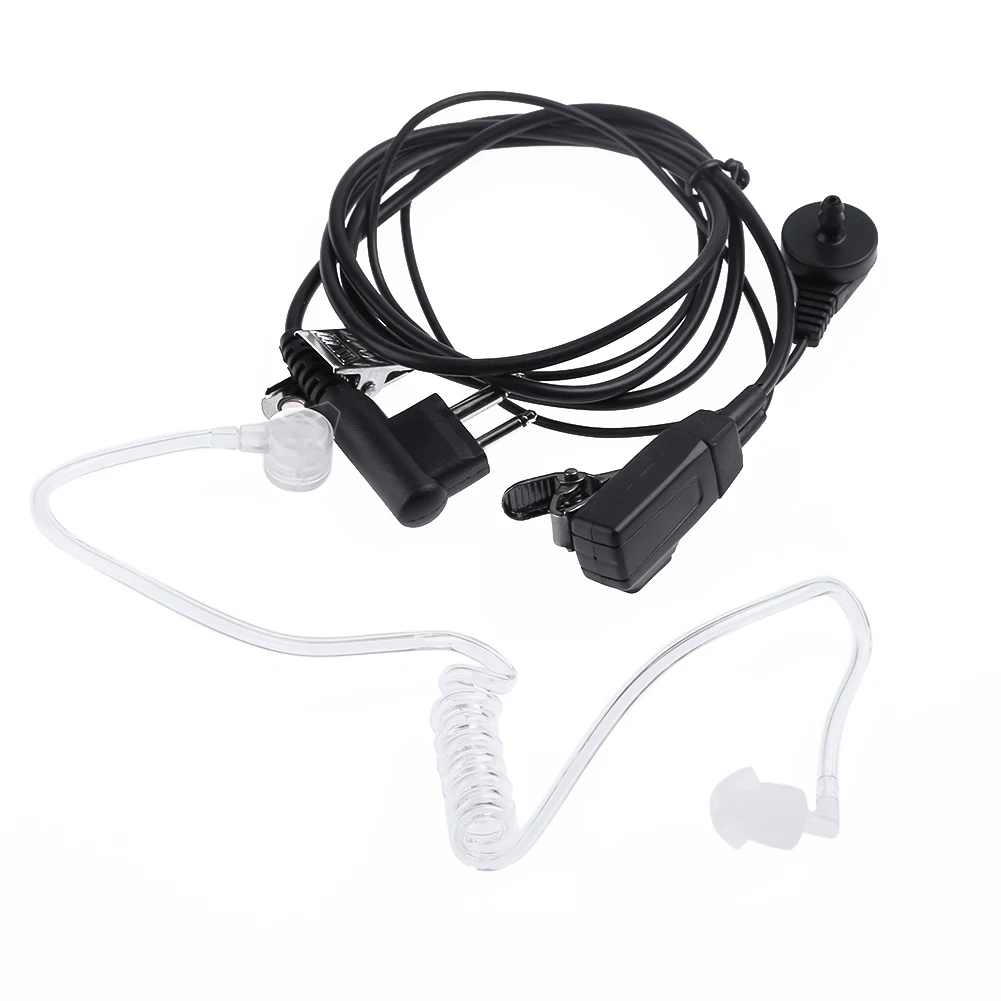 2 Pin Tube Earpiece Headset Security Agent Mic Covert Acoustic Tube Earpiece Headset Anti-noise for Motorola Two Way Radios