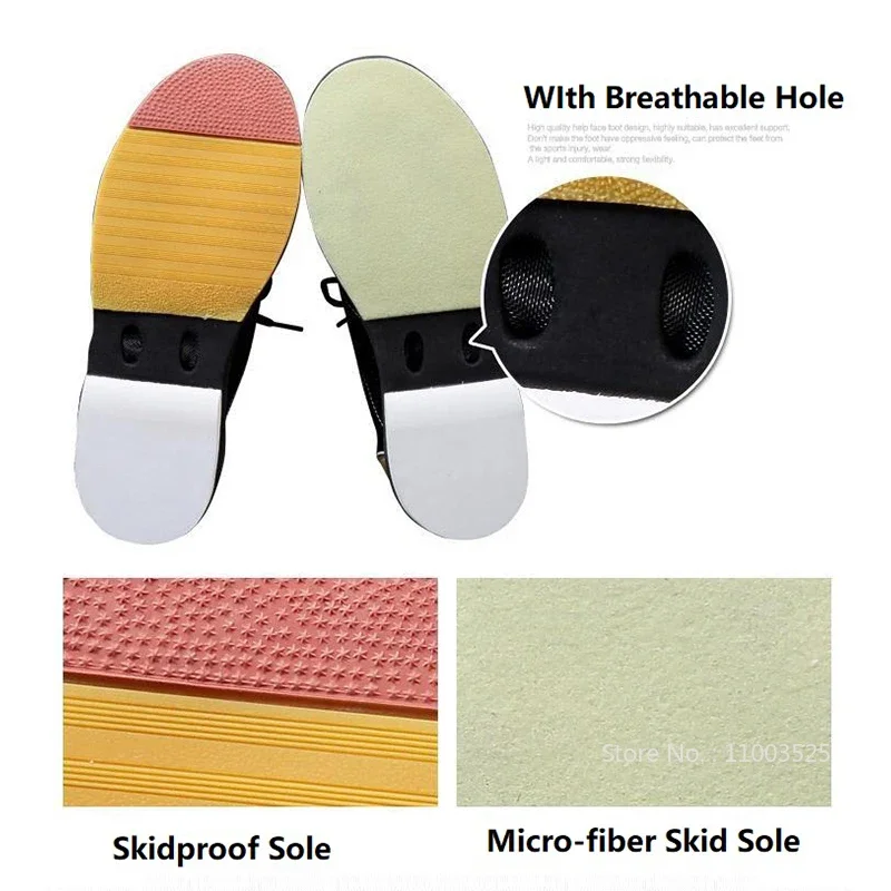 New Professional Men Breathable Bowling Shoes Women Micro-fiber Leather Athletic Shoes Unisex Wear -resistant Bowling Alley