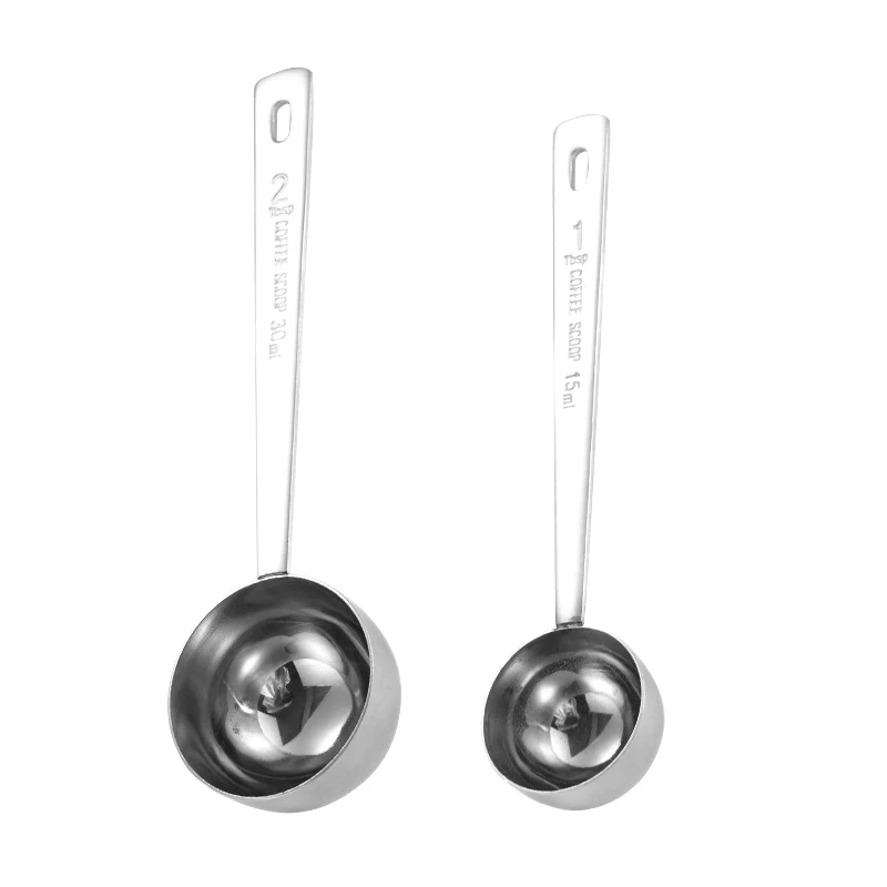 Stainless Steel Scoop Measuring Milk Coffee Bean Long Handle Spoon