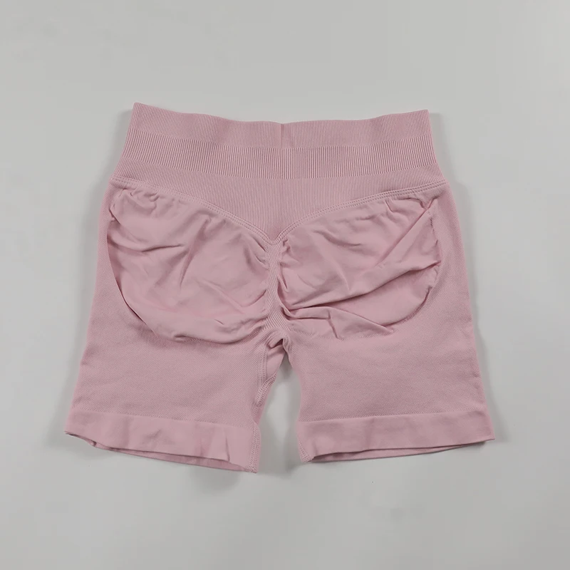Impact Shorts Low Ribbed Waist Band Yoga Shorts Seamless Scrunch Bum Workout Gym Shorts Booty Hight Stretch Running Shorts 5