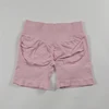 Impact Shorts Low Ribbed Waist Band Yoga Shorts Seamless Scrunch Bum Workout Gym Shorts Booty Hight Stretch Running Shorts 5