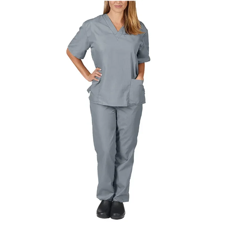 Surgical Clothes Isolation Clothes Work Operating Room Short-sleeved Hand Wash Women's Suit Short Nurse