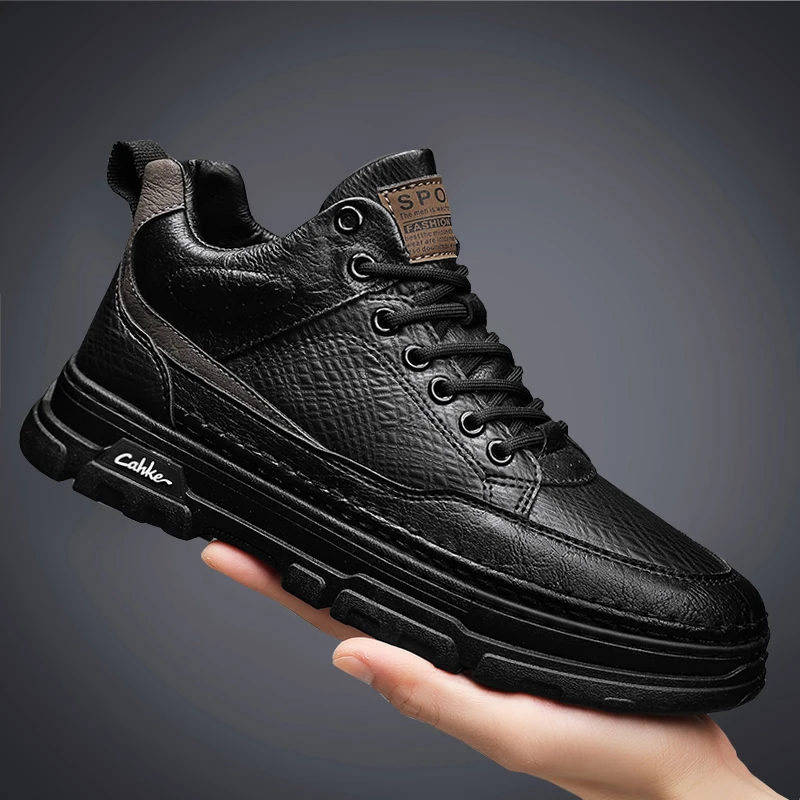 Hand-Sewing-Lace-Up-Mens-Casual-Shoes-Microfiber-Upper-Mid-cut-Mens ...