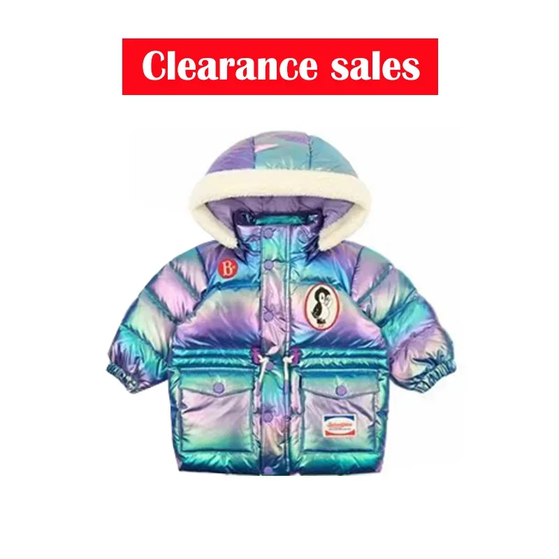 Clearance Baby Down Jacket Winter Clothes Kawaii Girls' Lamb Wool Coat Children's Coat Jacket Outerwear Baby Romper