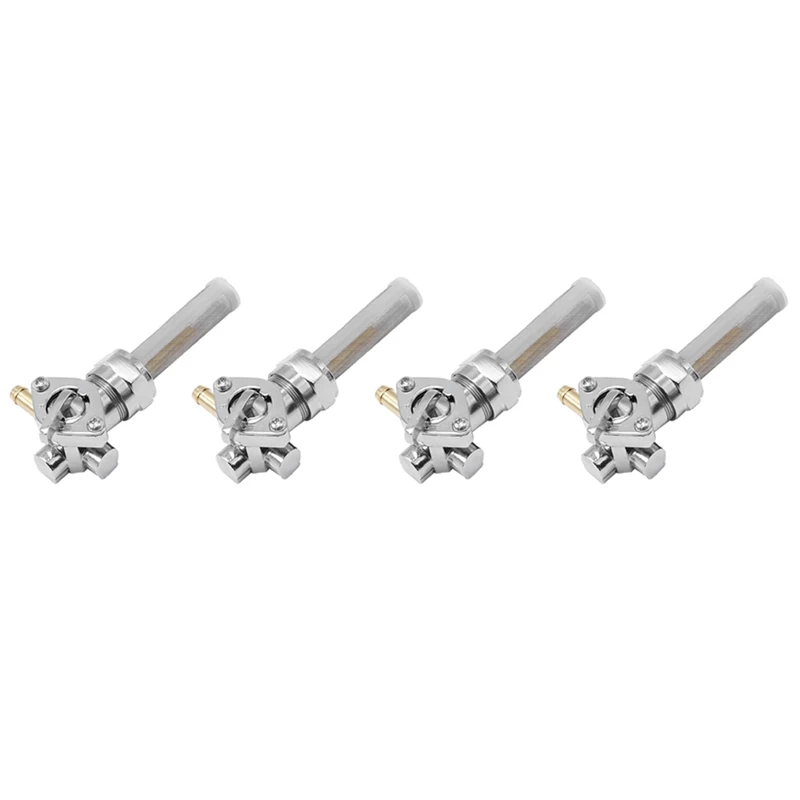 

4X Fuel Valve Petcock Left Outlet 22Mm Replacement For Big Twin 1975-Up 13/16Inch Motorcycle Accessories