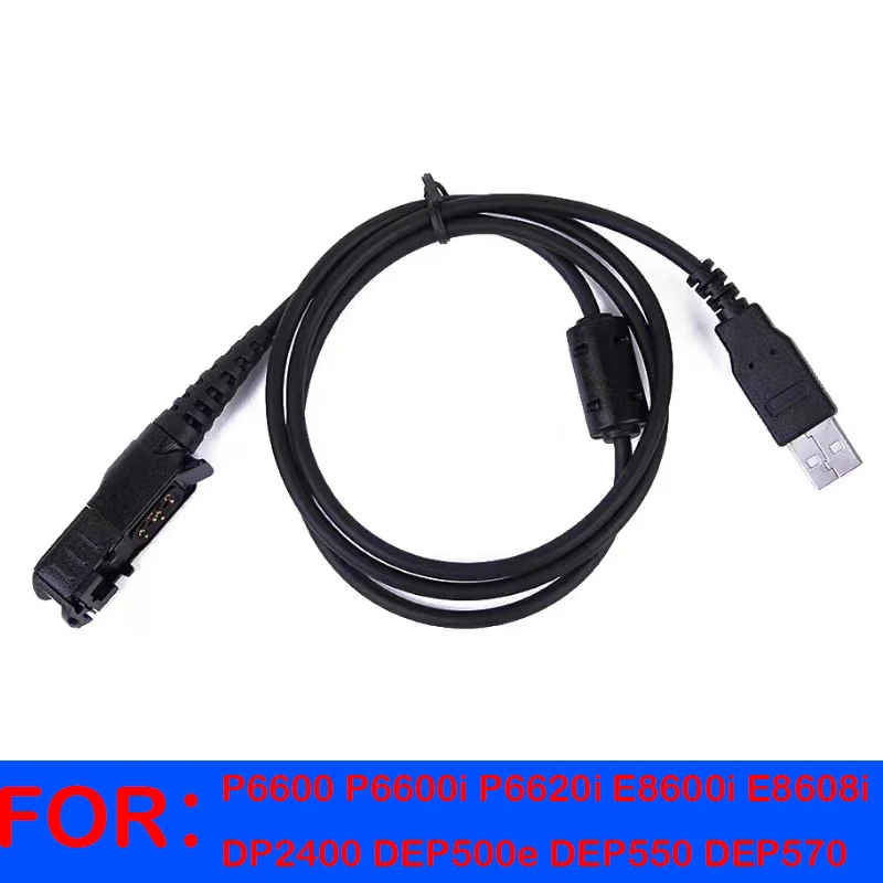 USB Programming Cable For Motorola P6600i P6620i E8600i DP2400 DEP500e DEP550 E8608i Walkie Talkie Progamming Cable Accessories