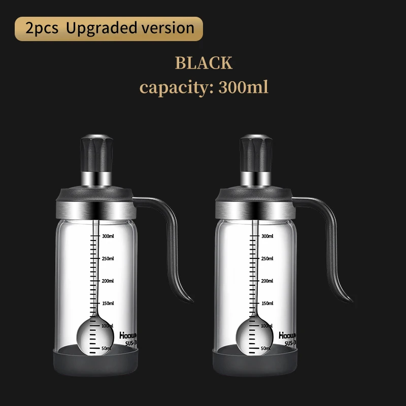 2pcs Black 300ml