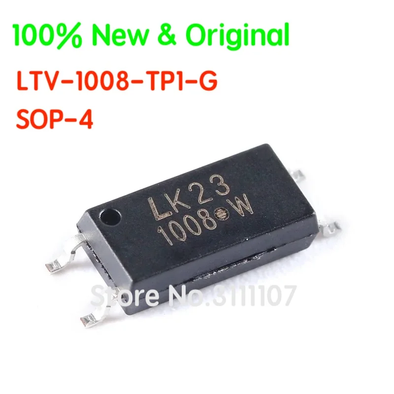 

10PCS/LOT LTV-1008 LTV-1008-TP1-G SOP-4 Phototransistor Output Photocoupler Chip 100% New & Original
