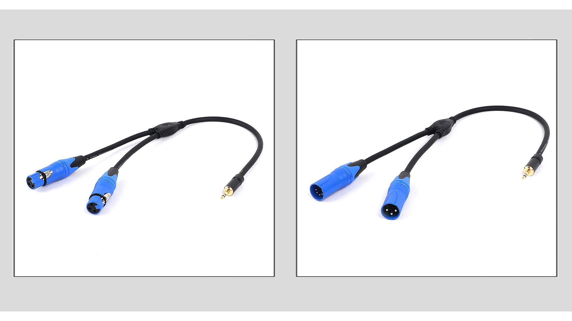 Mehrfarbiges 3-Pin XLR auf 1/8 (3,5mm) Stereo-Klinkenstecker Unbalanciertes Mikrofonkabel für Dynamische Mikrofone 0,3m 0,5m – Detail 3