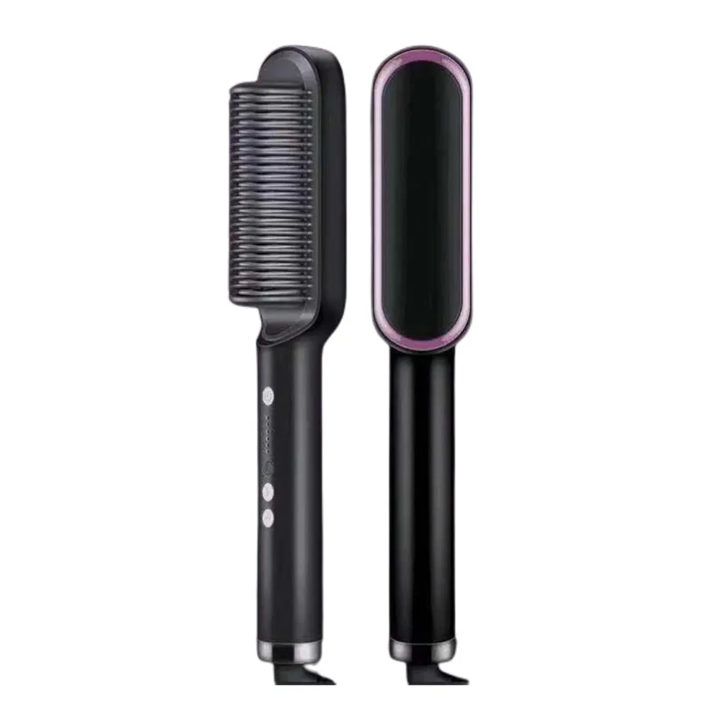 2023 Hair Straightener Professional Hot Comb Curling Iron Multi-speed Electric Straightening Comb Curling Iron Hair Brush Styler