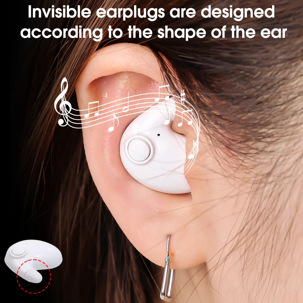 Micro Invisibles Audifonos Bluetooth Inalambricos Para Dormir Ducha  Auriculares