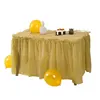 137x274cm Disposable Solid Color Tablecloth Birthday Party Wedding Christmas Table Cover Desk Cloth Table Skirt Decor 5