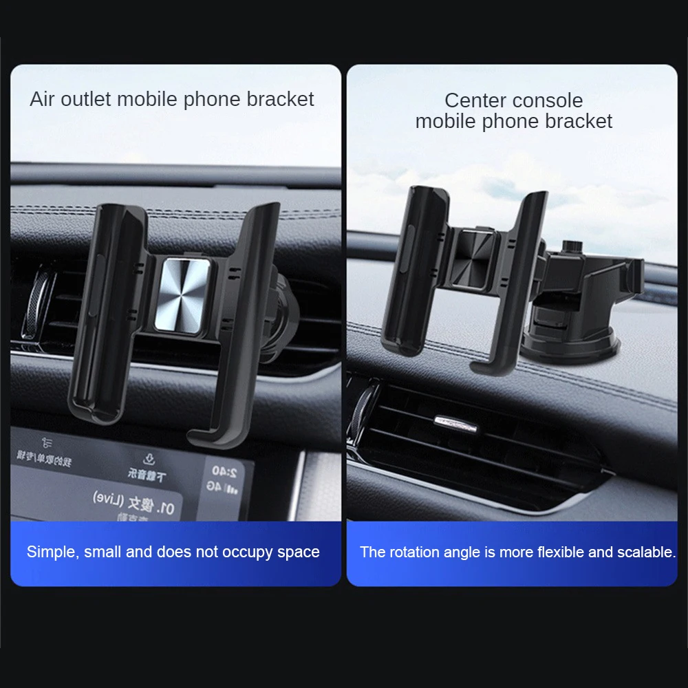 

Car Holder Easy Installation Vehicle Mounted 360° Rotation Car Navigation Air Outlet Automotive Interior Products Vent Clip