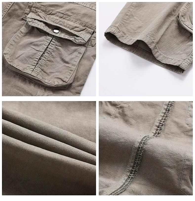 mens casual summer shorts Cargo Shorts Men Military Style Summer Fashion Clothing Men Trousers Streetwear With Multi-Pockets Casual Cotton Shorts 2022 casual shorts for men