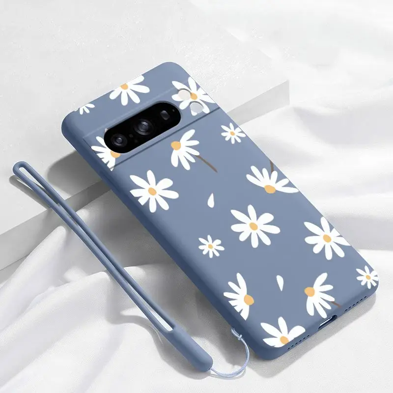 Sunflower White Silicone Bracelet Phone Case Cover