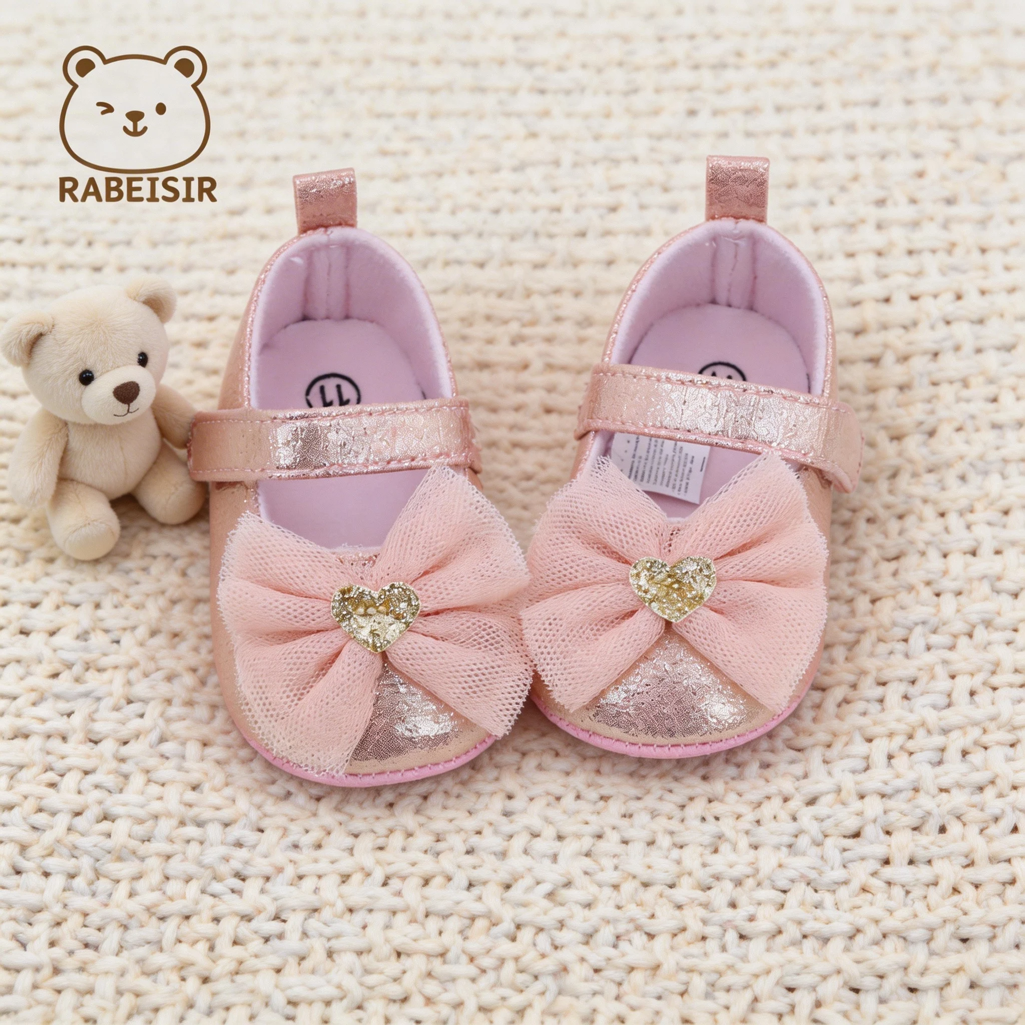 Baby Step Shoes Baby's First Pair of Toddler Shoes Baby Shoes Breathable Non-slip Girls Fashion Shoes Princess Lace Style - 4