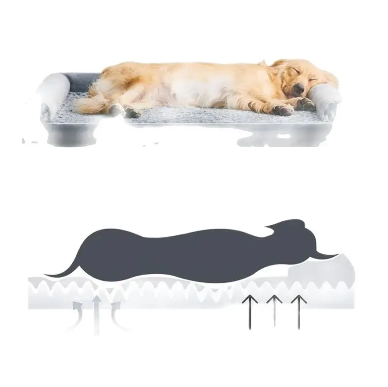 Popular pet supplies plush dog sofa comfortable and detachable dog bed universal medium and large pet nest F008 pet bed