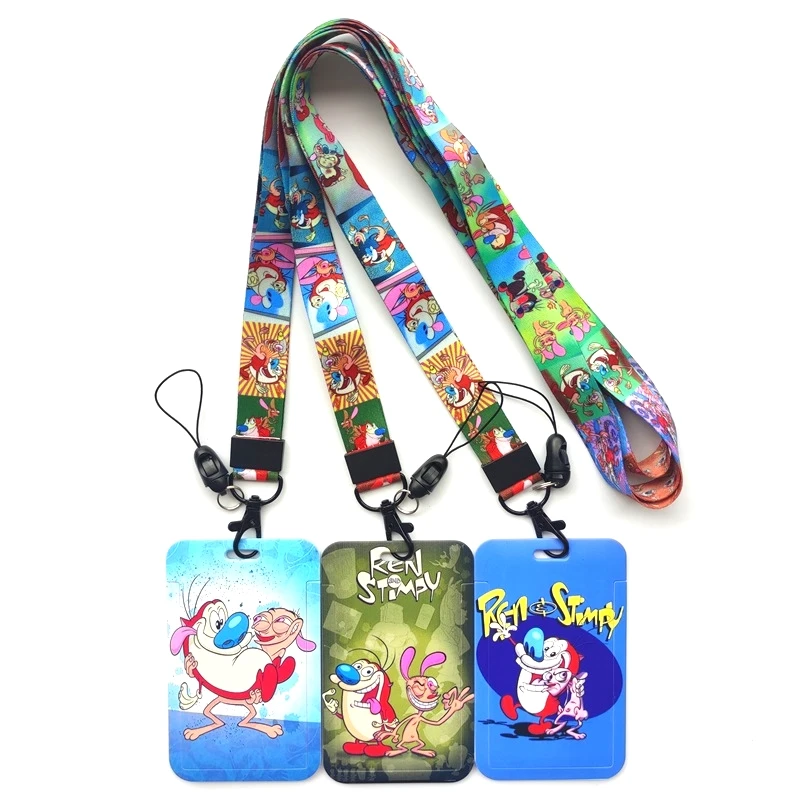 

Модный мультяшный держатель для удостоверения личности, подарок с милым ремешком на шею, ремешок, емкость: 2 кредитных карты или визитницы