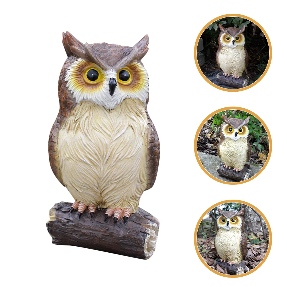 

Ornaments Owl Decoration Resin Landscape Adornments Statue Small Desktop Statues Animal
