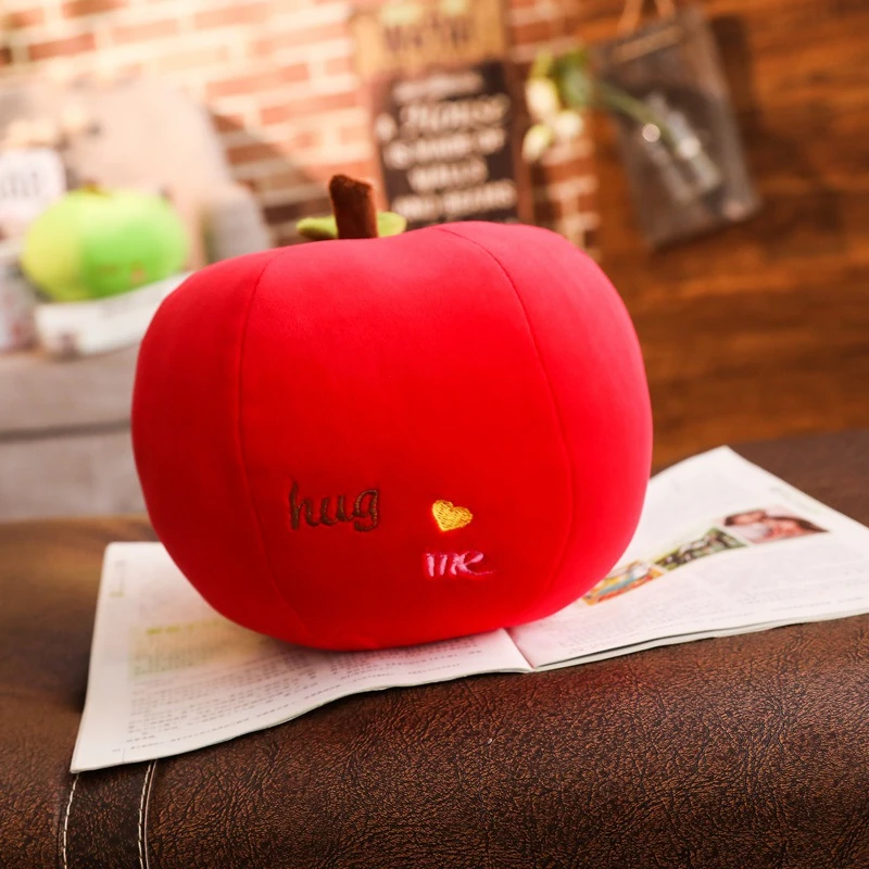 Kawaii Pillows Cute Apple Plush Toy Christmas Plush Toy Red Apple Green Apple Creative Christmas Gift средство для мытья стекол septivit premium green apple 500мл