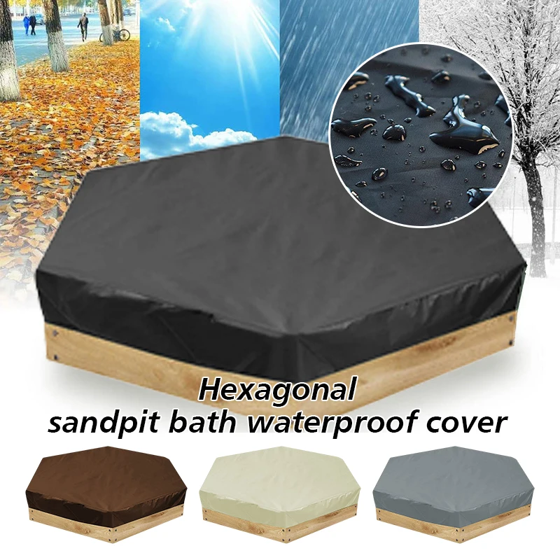 Bathtub Swimming Pool Dust Cover Hexagon Hot Tub Cover Waterproof Canopy Outdoor Sunshade Courtyard SPA Kid Bunker
