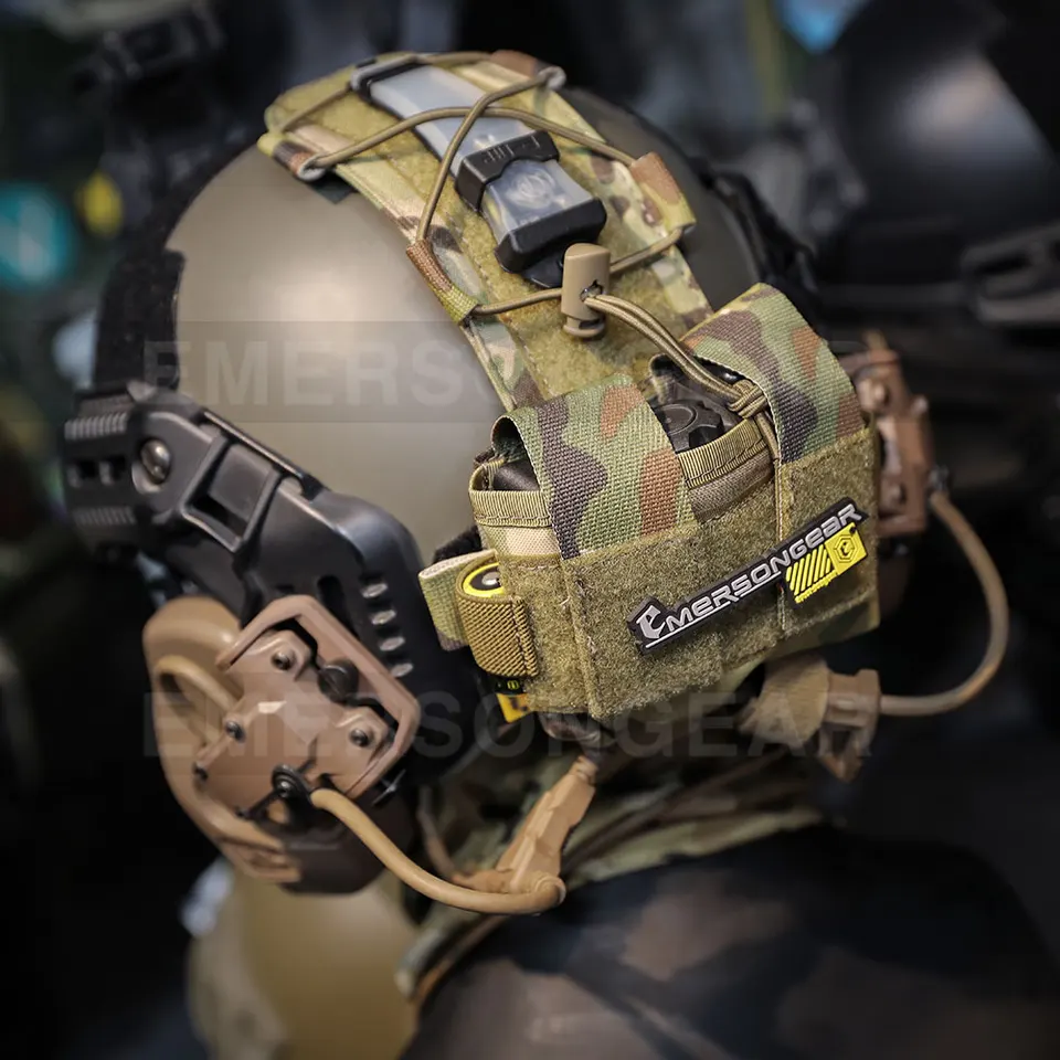 EMERSONGEAR MOLLE Tactical Helmet Pouch – Removable Utility Pouch, Counterweight Bag, Hook & Loop