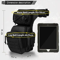 Tactical Leg Bag Durable Nylon Utility Tool Belt Pack Pouch Adjustable Eco Waist Outdoor Hunting Multifunctional Bags 2