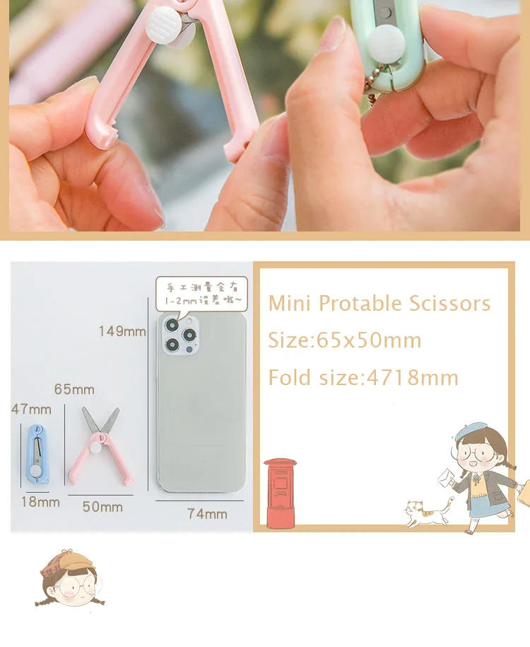 Ciseaux Précision Acier Inox Lot De 8 Mini Ciseaux Multicolores - Acier Inoxydable, Avec Étui De Protection Ciseaux Bricolage Tout Usage