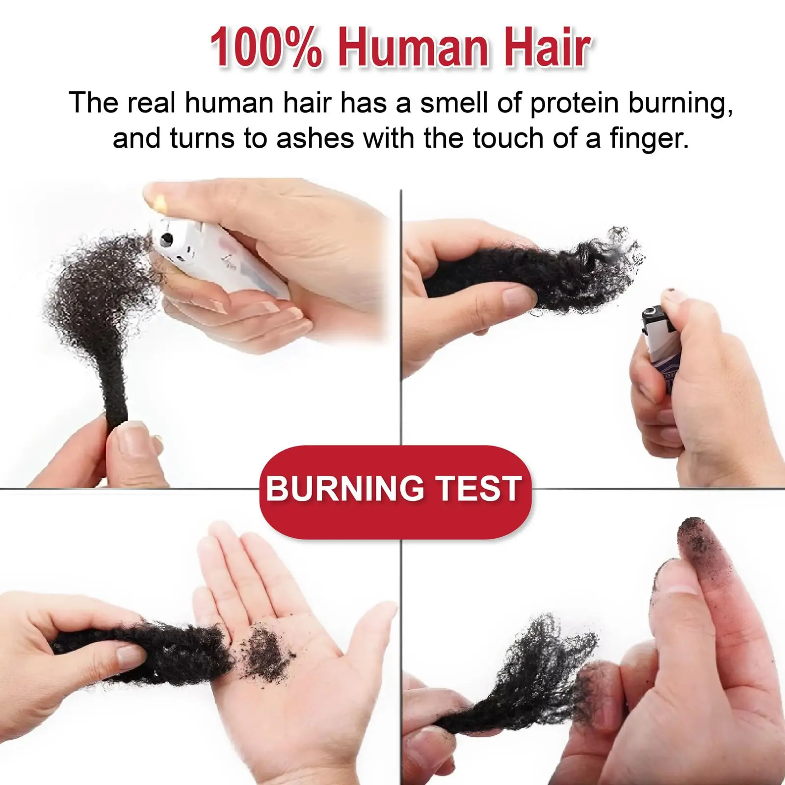 Afro Kinky Curly Braiding Bulk Hair for Braiding Twists Afro Kinky Bulk Hair for Dreadlock Extensions Repair Locs Women 5
