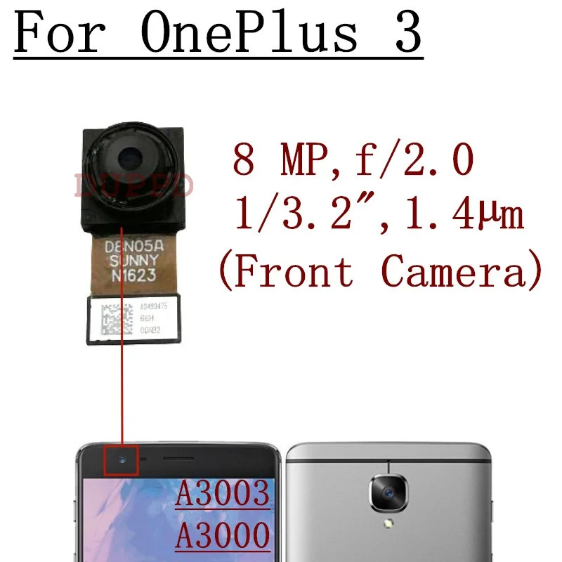 Front Rear Camera For OnePlus 1+ 3T A3000 A3003 A3010 Selfie