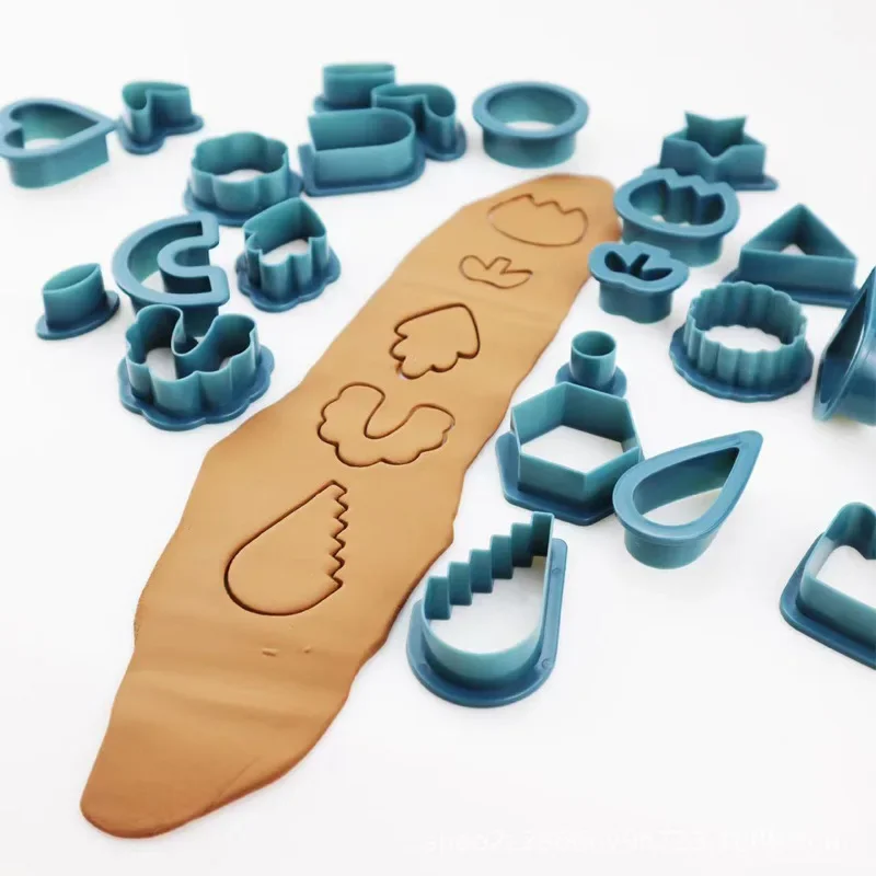 Polymer Clay Tools Clay Craft Tool Polymer Clay Earrings Cutters Stainless Steel Geometry Die Baking Mould Handmade DIY Jewelry Making Cake Cookie Cutter