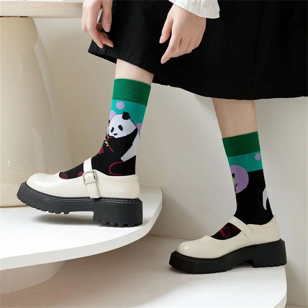 Women's Fashion Panda Socks - Trendy Cartoon Streetwear