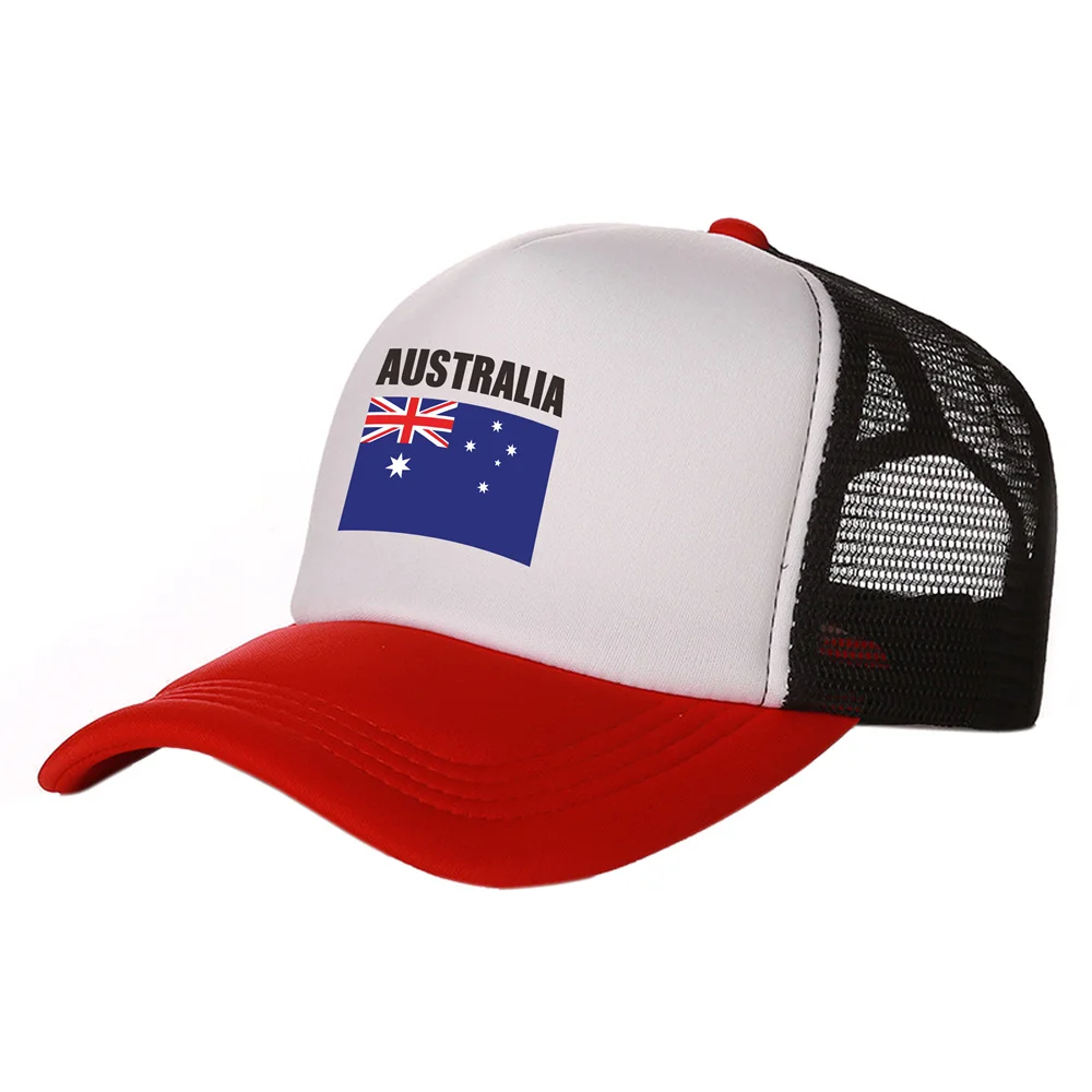 Australien Trucker Caps Männer Australien Hut Baseball Kappe Kühlen Sommer Unisex Mesh Net Caps – Detail 6
