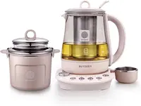 K2693 Health Pot, Health-Care Beverage Electric Kettle with Thickened Glass, 9-in-1 Fully Automatic Programmable Brew Cooker, 1. 1