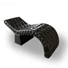 S-shaped Eyelash Tattoo Bed  Facial Care Massage Bed  Curved Leather Velvet Buckle Design  Beauty Salon 2