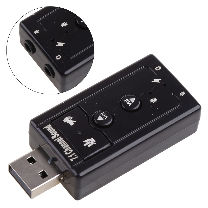 

7.1 Channel USB2.0 Stereo Adapter External Sound Card Support Voice Change
