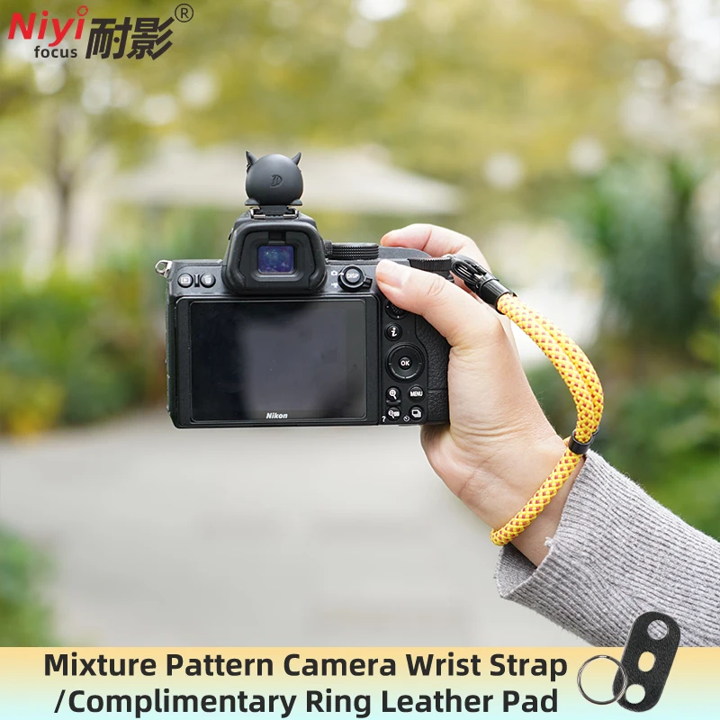 카메라 손목 스트랩 나일론 직조 멀티 컬러 카메라 스트랩 A7CR A6700 A7 IV 후지 X-T5 T30 T50 니콘 Z5 SLR CCD용 분실 방지 스트랩